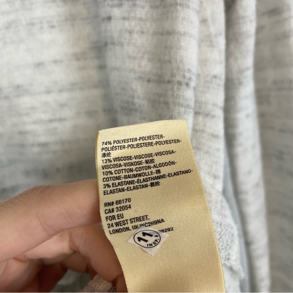 Maeve Anthropologie Risa Hacci Cowl Neck Sweater Light Heather Grey Size Medium - Picture 6 of 9